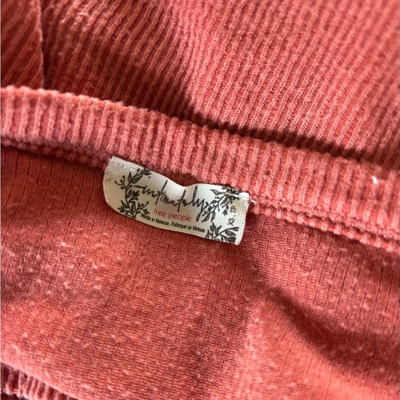 Free People Rust Ribbed Tank Top - Picture 5 of 5